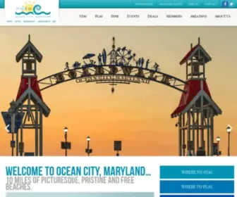 Ocvisitor.com(Ocean City MD Hotel Motel Restaurant Association) Screenshot