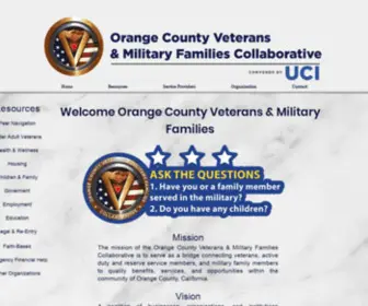 OCVMFC.info(Orange County Veterans & Military Families) Screenshot