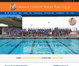 OCWPC.com(The Orange County Water Polo Club) Screenshot