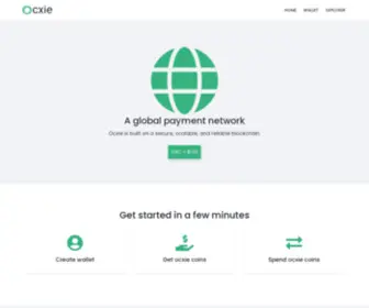 Ocxie.com(Ocxie global payment network) Screenshot