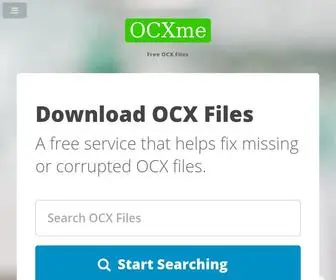 Ocxme.com(Free .OCX Files for Download) Screenshot