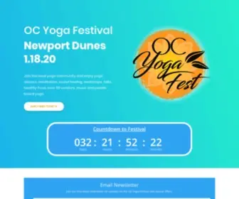 Ocyogafestival.com(OC Yoga Festival) Screenshot