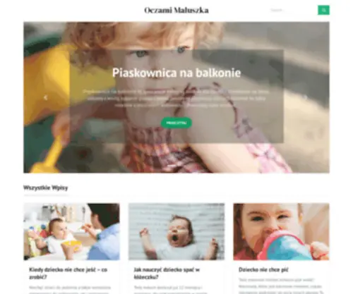 Oczamimaluszka.pl(Od rodziców dla rodziców) Screenshot