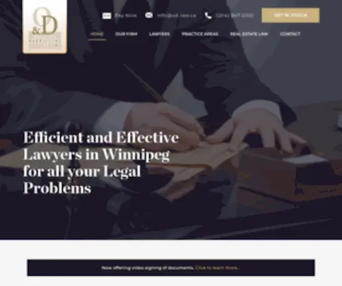 OD-Law.ca(Lawyers in Winnipeg) Screenshot