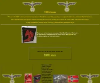 OD43.com(Premier Source of Third Reich Memorabilia & Nazi Lit) Screenshot