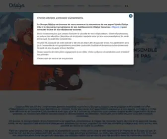 Odalys-Groupe.com(Groupe Odalys) Screenshot