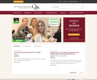 Oda.org(Ohio Dental Association) Screenshot
