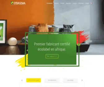 Odassia.com(Peintures décoratives et écologique au Maroc) Screenshot