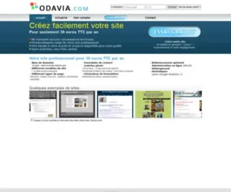 Odavia.com(Creer un site internet) Screenshot