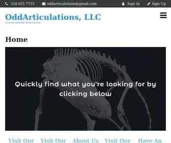 Oddarticulations.com(Custom Skeletal Articulations) Screenshot