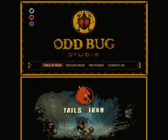 Oddbug.co.uk(TAILS OF IRON) Screenshot