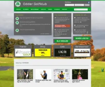 Oddergolf.dk(Velkommen til Odder Golfklub) Screenshot