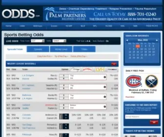 ODDS.com Screenshot