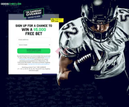 Oddscheckergamedaygiveaway.com Screenshot