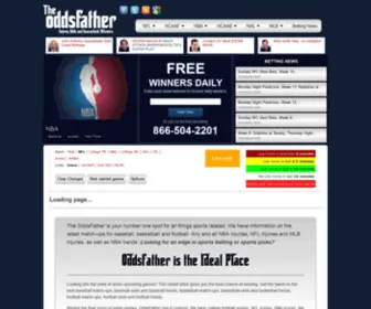 Oddsfather.com Screenshot