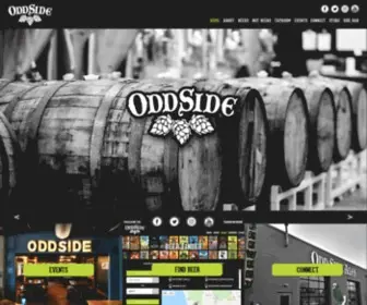 Oddsideales.com(Odd Side Ales) Screenshot