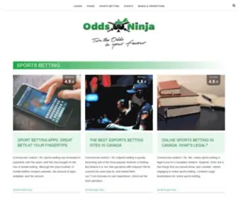 Oddsninja.com Screenshot