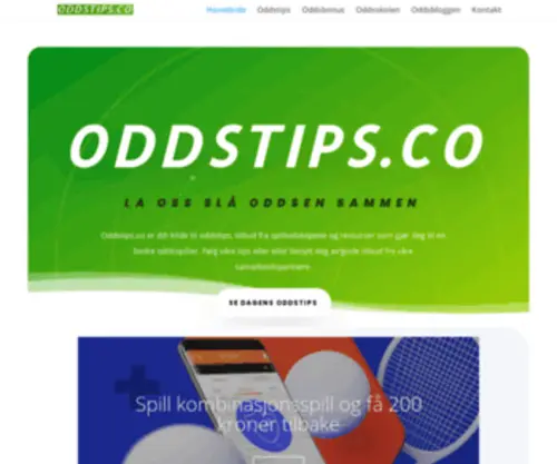 Oddstips.co Screenshot