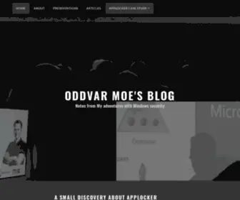 Oddvar.moe(Notes from My adventures with Windows security) Screenshot