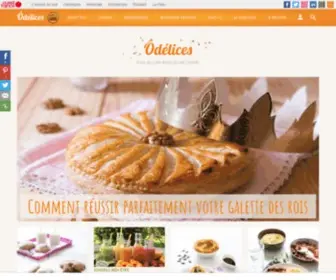 Odelices.com(Ôdélices) Screenshot