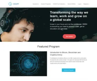 Odem.io(Education & Employment Marketplace) Screenshot