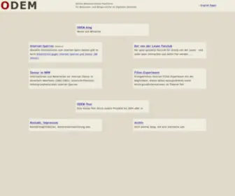 Odem.org(Plattform für Online) Screenshot