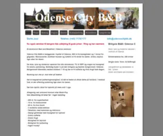 Odensecitybb.dk(Odense City B&B tilbyder billig overnatning i rare omgivelser) Screenshot