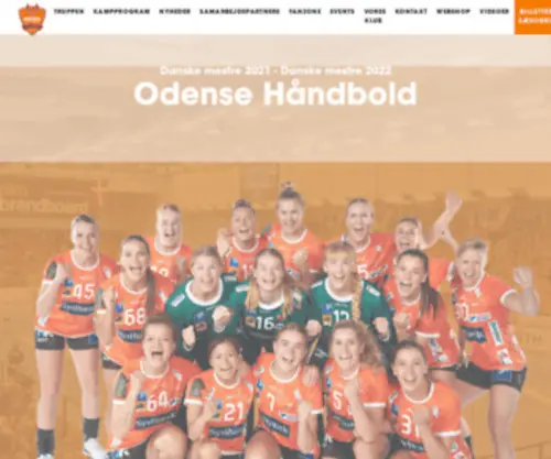 Odensehaandbold.dk(Håndbold) Screenshot