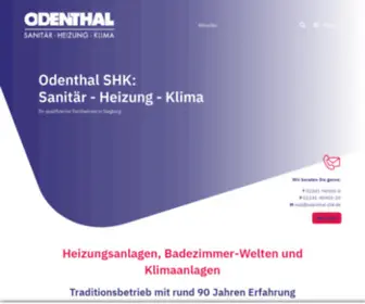 Odenthal-SHK.de(Experten für Haustechnik) Screenshot