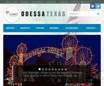 Odessa-TX.gov(Odessa, TX) Screenshot