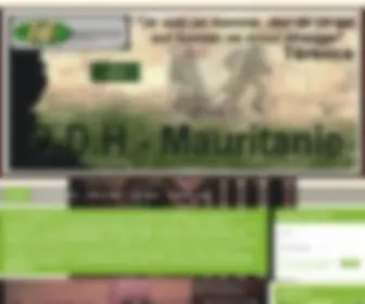 ODH-Mauritanie.com(O.D.H Mauritanie) Screenshot