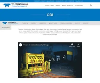 Odi.com(Teledyne ODI) Screenshot
