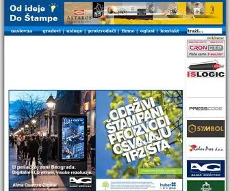 Odidejedostampe.com(Od Ideje do Stampe) Screenshot