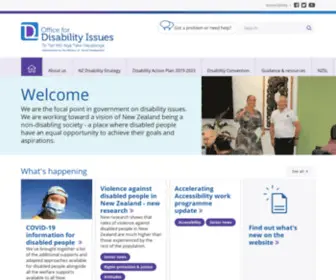 Odi.govt.nz(Office for Disability Issues) Screenshot