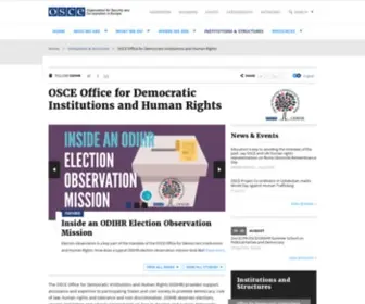 Odihr.pl(The OSCE Office for Democratic Institutions and Human Rights (ODIHR)) Screenshot