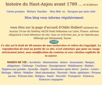 Odile-Halbert.com(Histoire du Haut) Screenshot