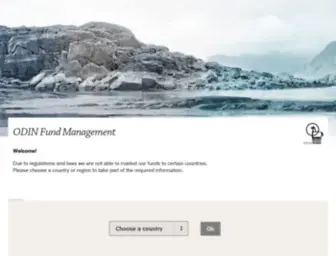 Odinfundmanagement.com(Front page) Screenshot