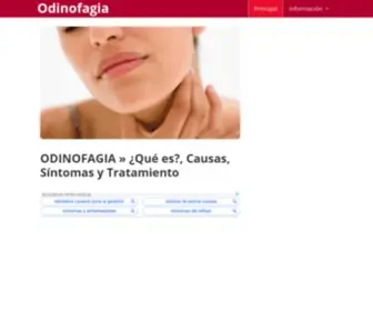 Odinofagia.info(¿Qué es) Screenshot