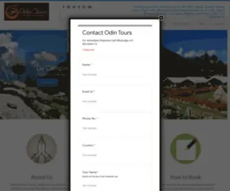 Odintours.com(Connect with us) Screenshot