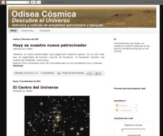 Odiseacosmica.com(Global Cosmic Knowledge) Screenshot