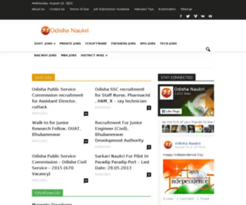 Odishanaukri.co.in(Odisha Naukri) Screenshot