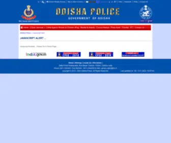 Odishapolice.gov.in(Odisha Police) Screenshot