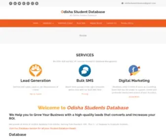 Odishastudentdatabase.com(Odisha Student Database) Screenshot