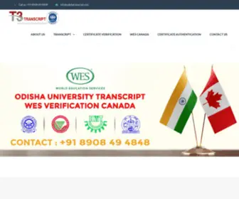 Odishatranscript.com(Odisha University Transcript) Screenshot