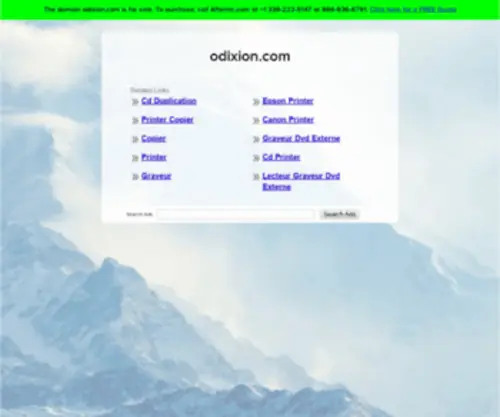 Odixion.com(Forsale Lander) Screenshot