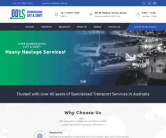 ODLS.com.au(Heavy Haulage & Transport Experts Australia) Screenshot