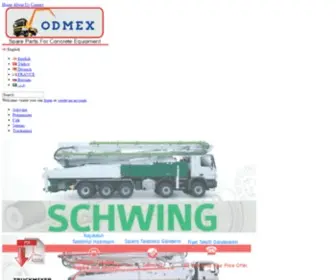 Odmex.com(Cifa,schwing beton pompası mikseri yedek parçası,cifa,schwing pompası yedek parçası,cifa,schwing beton iş makinası yedek parçası,cifa,schwing beton iş makinası yedek parçası) Screenshot