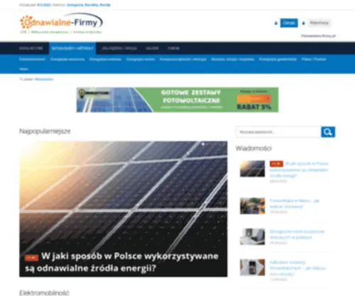 Odnawialne-Firmy.pl(Aktualności i artykuły) Screenshot