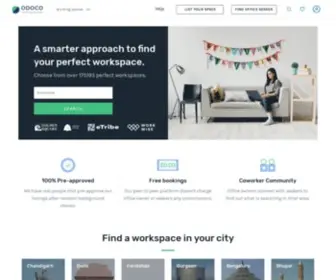 Odoco.co(Search for Coworking and Shared Office Space in India) Screenshot