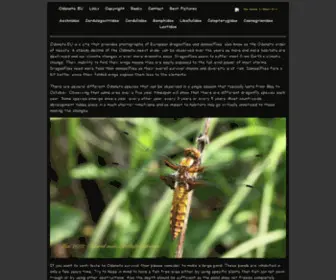 Odonata.eu(Photographs of European dragonflies and damselflies) Screenshot